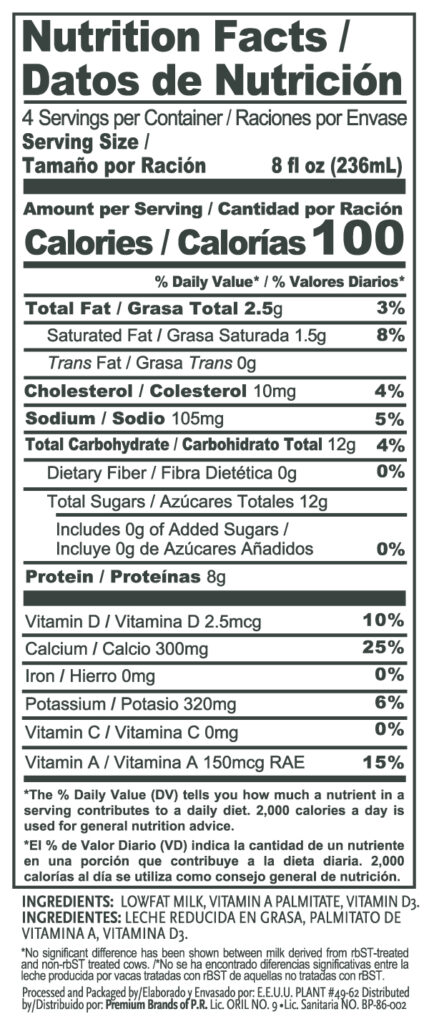 Leche Reducida en Grasa 1% 32oz